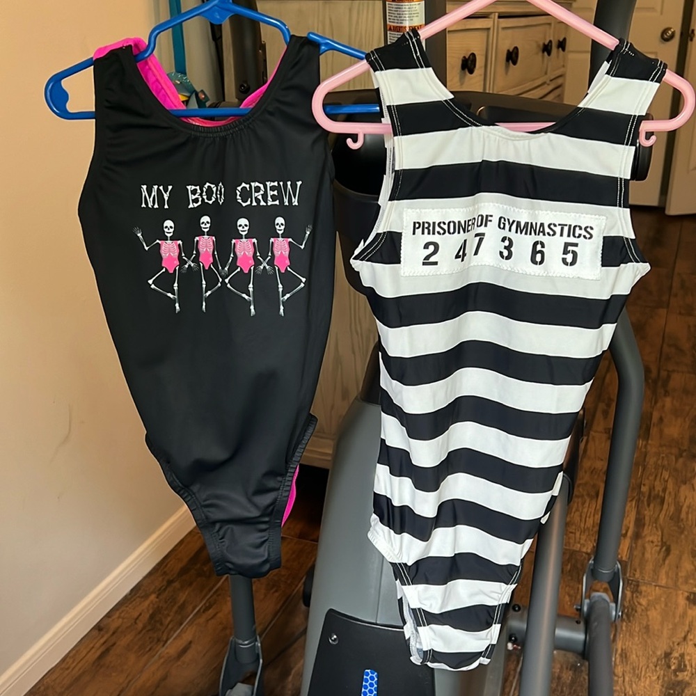 Halloween leotards child medium and child large